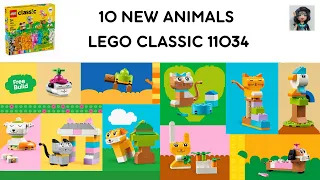 10 NEW ANIMALS Lego classic 11034 ideas How to build easy