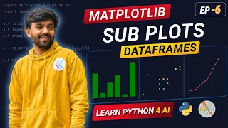 Subplots DataFrames in Matplotlib Ep-6 Matplotlib Python for AI DS code io - Tamil