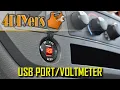 How to Replace a 12v Cigarette Lighter Socket with a USB Charger Port and Voltmeter