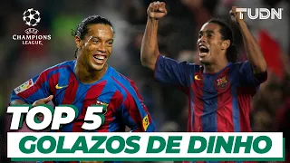 TOP 5: Golazos de Ronaldinho en Champions League | TUDN