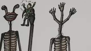 วาดสดไม่ร่างภาพ สติ๊กแมนหัวมือขายาว | Drawing Hand Head Long Legs Stickman Live Art