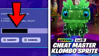 HOW TO GET CHEAT MASTER KLOMBO SPRITE ADMIN PANEL CODES FORTNITE