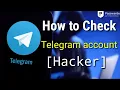 How to Check Account Telegram Hackers Telegram Tutorial KH learning