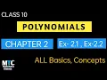 Chapter 2 Polynomials Ex-2 1 Ex - 2 2 maths class 10 Math tutor N C E RT