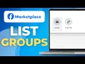 How To List Facebook Marketplace Listing In More Places Groups September 2026