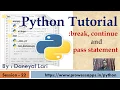 Python Tutorial for Beginners break in Python