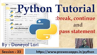 Python Tutorial for Beginners break in Python