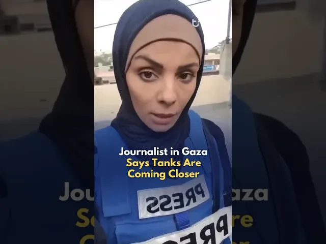 ⁣Palestinian Journalist Noor Harazeen speaks after Israel cut off all means of communication.