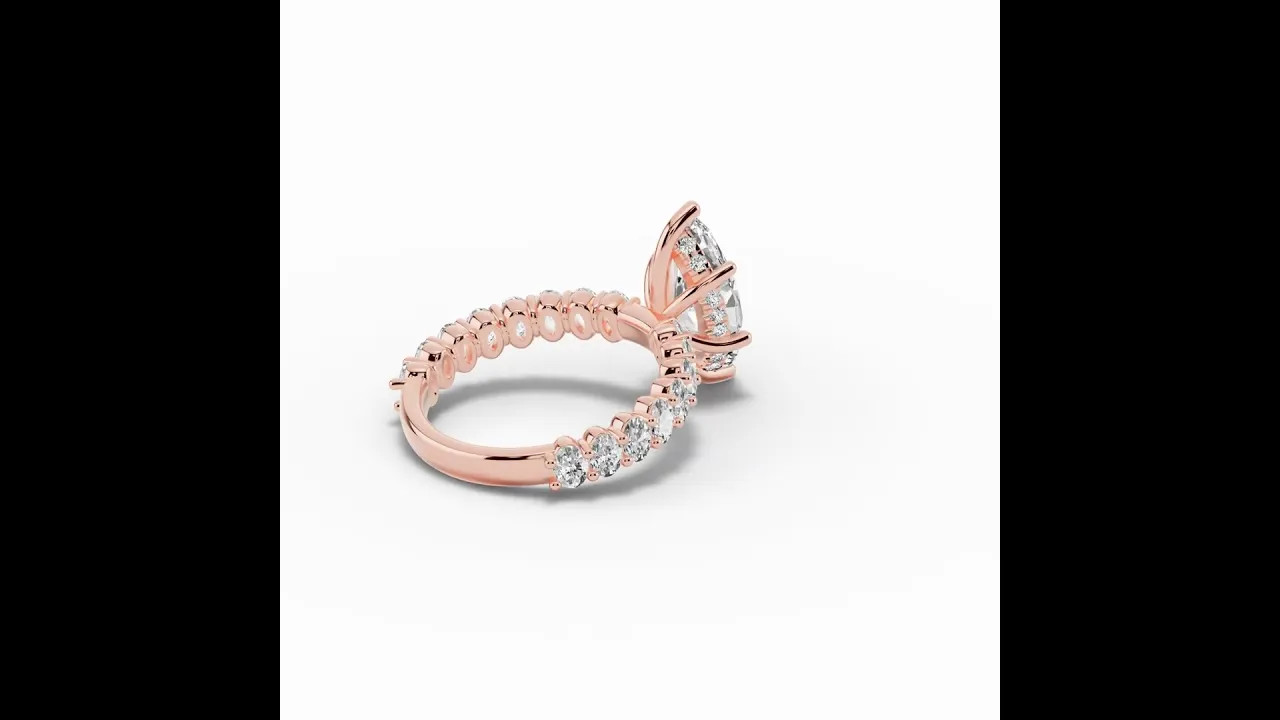 Marquise Aurielle Crown Engagement Ring