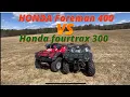 Honda foreman 400 and Honda fourtrax 300 test drive review