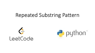 Leetcode - Repeated Substring Pattern Python