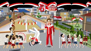 Yuta VS Mio Lomba 17 Agustus Ikut Lomba Panjat Pinang Sekolah Merah Putih😱| Sakura School Simulator