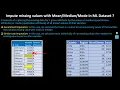 Handling Missing Value with Mean Median and Mode Explanation Data Cleaning Tutorial 7