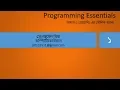 programming Essential class 1st chapter full 1 1 -