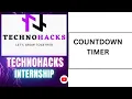 Countdown-Timer With Source Code and Live Web Developer Intern TechnoHacks Edutech