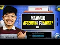 1800 Maximum Ascending Subarray Sum Max Subarray Sum