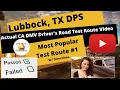 ACTUAL TEST ROUTE Lubbock TX DPS - DMV Behind The Wheel Driver s License Course Exam