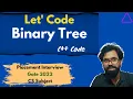 Code to Create Binary Tree C Binary Tree Tutorial Hindi