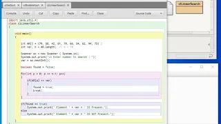 Java Arrays - Linear Search