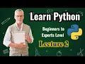 Python Tutorial For Beginners 2022 in Installing the Python Lecture 02