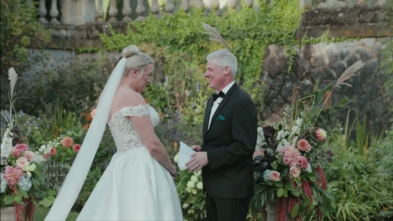 Watch Jenna & Shelby’s short wedding highlight at Hatley Castle - Victoria, British Columbia — video preview