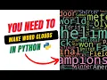 How to make a word cloud with Python Beginner Friendly
