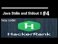 Java Stdin and Stdout II Java HackerRank