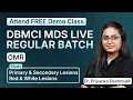 DBMCI MDS Regular Batch FREE Demo Dr Priyanka Deshmukh OMR Red White Lesions