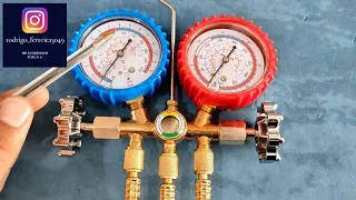 Unboxing Manifold analógico barato Como usar o mesmo no r22 e r410a?