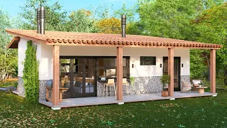 Casa de Campo Pequeña de 50 m² con una Galería Espectacular 🏡