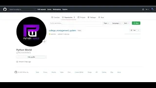 How to upload any project on Github Python world Github Pythonanywhere Django