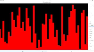 Sorting algorithm with java visualization