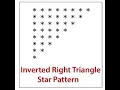 C Program Print Inverted Half Pyramid Right Triangle Stars Pattern