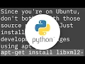 How to install lxml on Ubuntu