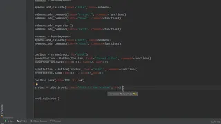 100 Tkinter Making Status Bar