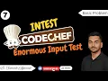 7 INTEST - Enormous Input Test CodeChef Problem