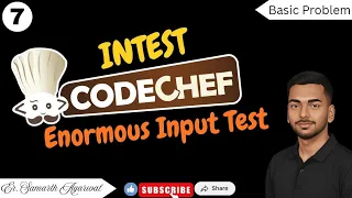 7 INTEST - Enormous Input Test CodeChef Problem