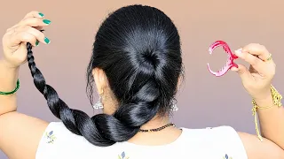 Trending Different types of Clutcher Hairstyle With Kashmiri Watch! Trending Hairstyle For Long Hair