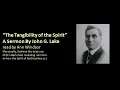 John G Lake Sermon The Tangibility of the Spirit