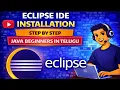 Eclipse IDE Installation Step by Step Java Beginners in Telugu
