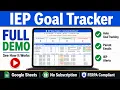 IEP Goal Tracker Full Demo Automated Caseload Progress Monitoring Google Sheets