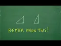2 SPECIAL Triangles that EVERY Math student must absolutely know