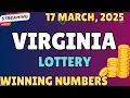 Virginia Day Lottery Results For - 17 Mar 2025