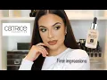 FIRST IMPRESSIONS Catrice liquid coverage foundation review Hazelnut Beige