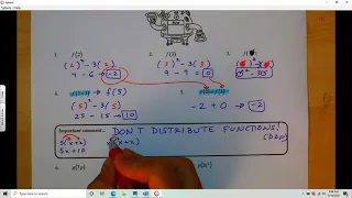HA2 Unit 1 Function Notation textbook section 2 1