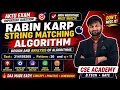 Rabin Karp Algorithm String Matching Using Rolling Hash DAA