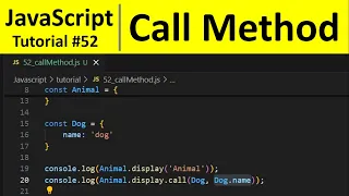 JavaScript Tutorial 52 - Call Method in JavaScript Programming For Beginners