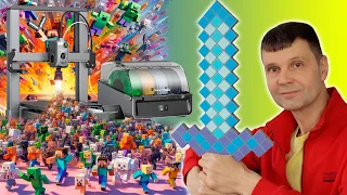 🔥Creality Hi Combo распечатай свой Minecraft на многоцветном 3D принтере #3dprinting Игорь Белецкий