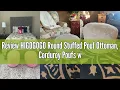 Review HIGOGOGO Round Stuffed Pouf Ottoman Corduroy Poufs with Foam Chunk Filling Furry and Fluffy