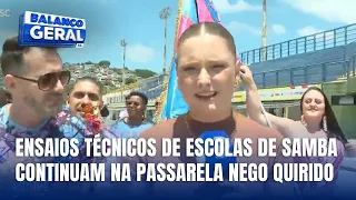 Acadêmicos do Sul da Ilha se prepara para ensaio técnico na Passarela Nego Quirido